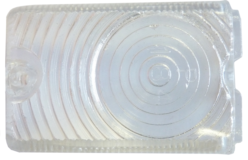 Standlichtglas Giulia Bj. 1962-74 Carello weiß (Chromsteg)