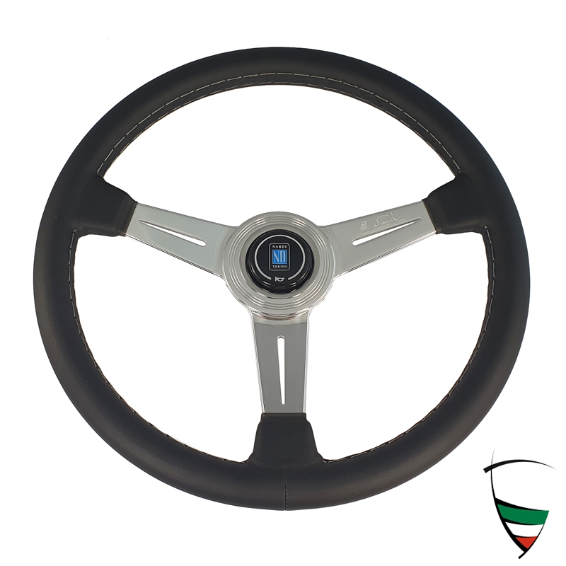 Lederlenkrad NARDI schwarz 360 mm ohne ABE