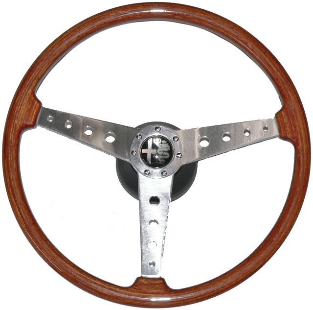 Holzlenkrad "GTA" 2000 inkl. Nabe und Hupenknopf, Durchmesser 385mm