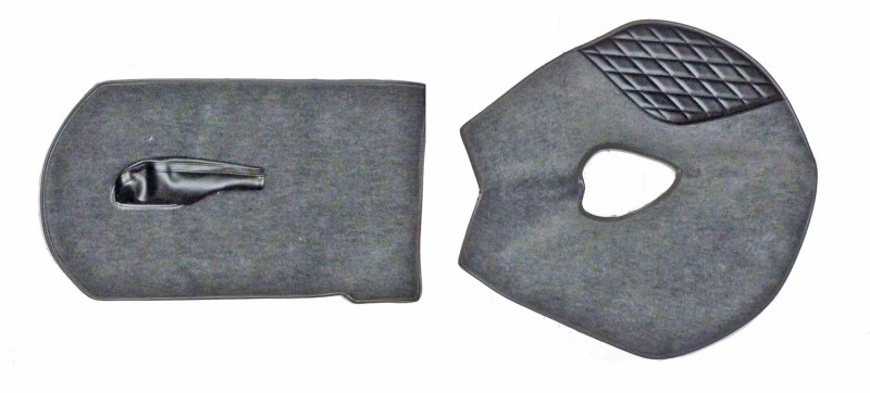 Getriebe-Kardanwellenabdeckung Spider 1966-69 (Teppich grau) mit Handbremsstockabdeckung 2-teilig