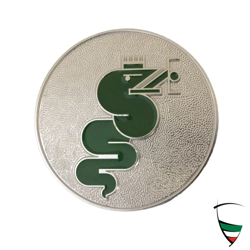 Emblem C-Säule Schlange silber/grün rechts