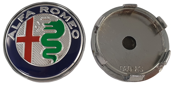 Felgenemblem Alfa Romeo silber/farbig 60mm 1 Stück