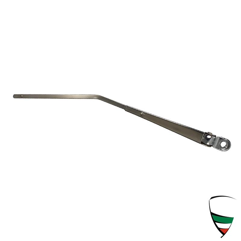 Wischerarm links Edelstahl GT, Giulia, Spider RH, Berlina, für Steckbestigung, mit Hutmutter