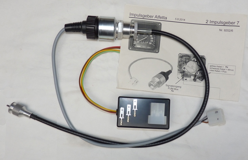 CONVERSION KIT SPEEDOMETER CABLE GTV6, GTV 2.0 AND 75 3.0 AUTOM.,IMPULSE SENSOR WITH SHAFT