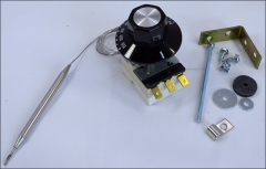 Regelbares Thermostat für SPAL Ventilator, Montage am Kühler