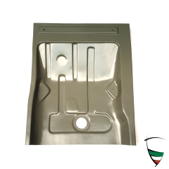 Bodenblech hinten rechts GT 2.Serie (5 Sitzschrauben) Giulia Sprint GT 105.02 ab FGstNr. 620283, Giulia Sprint GTV 105.36, GT Junior bis Bj. 06/1974, 1750 GTV 105.44 bis FGstNr. 1375000