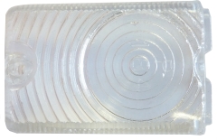 Standlichtglas Giulia Bj. 1962-74 Carello weiß (Chromsteg)