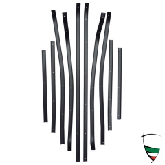 Befestigungsprofil Türdichtung GT aus Aluminium, Satz 10 Stück, für beide Türen