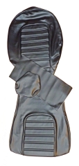 Sitzbezug Spider 2.0 1983-86, 1.6 1983-89 Scay schwarz Quernähte 25 cm breite Kopfstütze