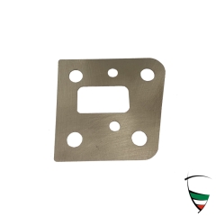 Türscharnier Distanzplatte Edelstahl 1mm GT Bertone oben 2. Serie