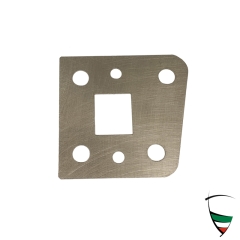 Türscharnier Distanzplatte Edelstahl 1mm GT Bertone oben 1. Serie