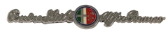 Schriftzug CentroStile-AlfaRomeo silber seitlich 140x23mm Paar 2 Stück